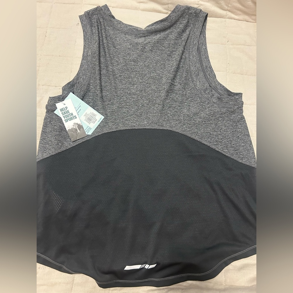 DSG Women's Charcoal and Black Tank Top - Picture 2 of 4